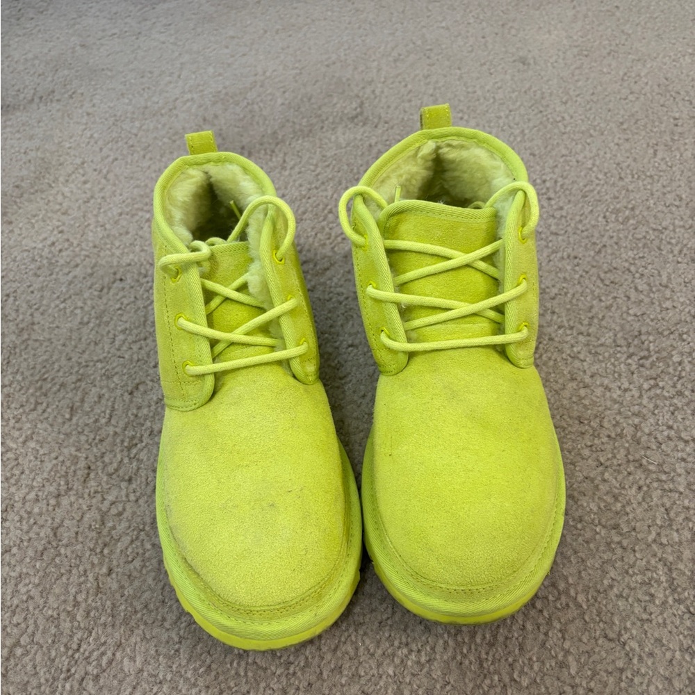 Men’s Neon Green Ugg Boots- Used